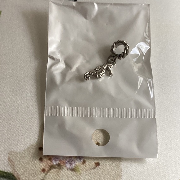 NWOT - EFFY Dark Silvertone Seahorse Hanging Slider Charm - Picture 5 of 11